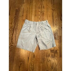 Nike Golf Fit Dry Pleated Shorts Mens 35 Khaki Tan Performance Golfing Bottoms